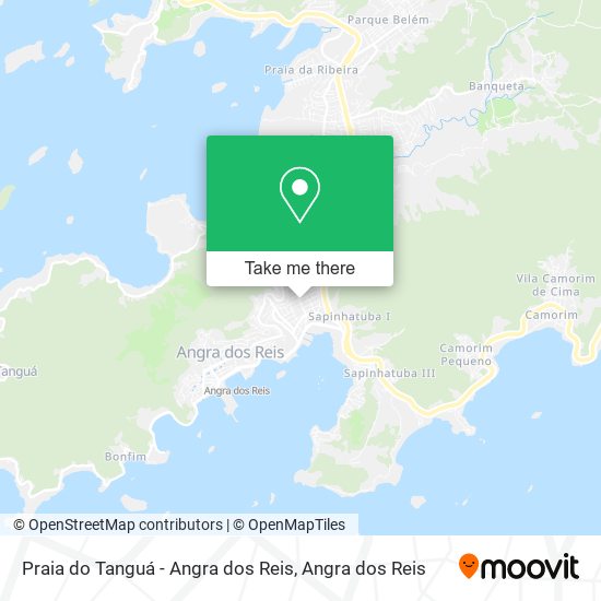 Mapa Praia do Tanguá - Angra dos Reis