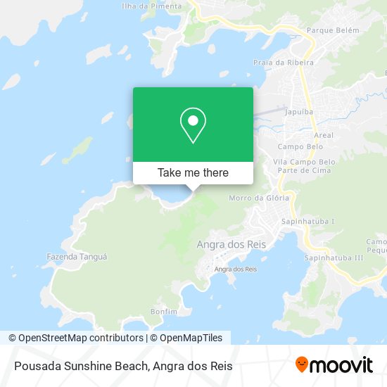 Mapa Pousada Sunshine Beach