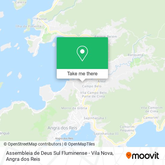 Mapa Assembleia de Deus Sul Fluminense - Vila Nova