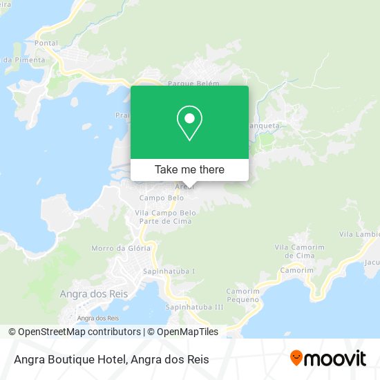 Mapa Angra Boutique Hotel