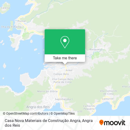 Mapa Casa Nova Materiais de Construção Angra