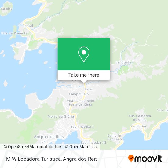 M W Locadora Turistica map