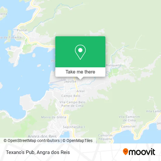 Texano's Pub map