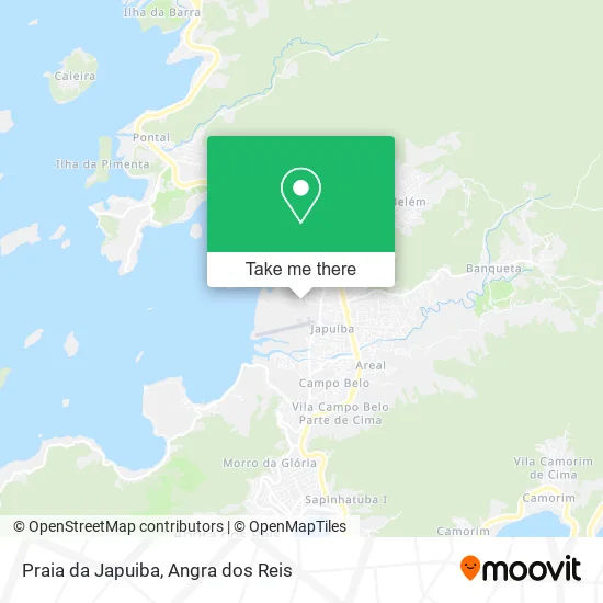 Praia da Japuiba map