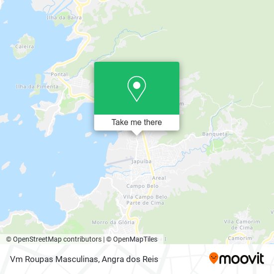 Mapa Vm Roupas Masculinas