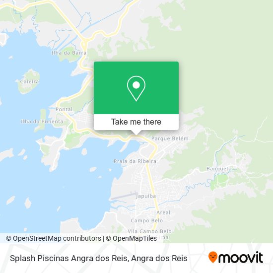 Mapa Splash Piscinas Angra dos Reis