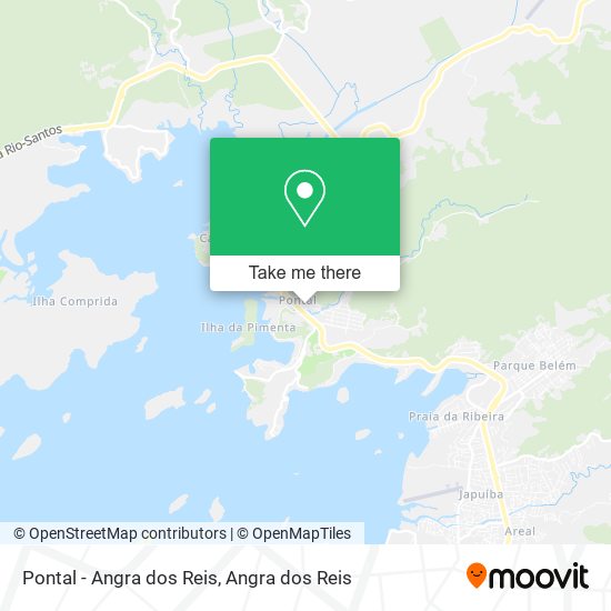 Mapa Pontal - Angra dos Reis