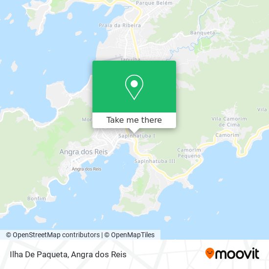 Mapa Ilha De Paqueta