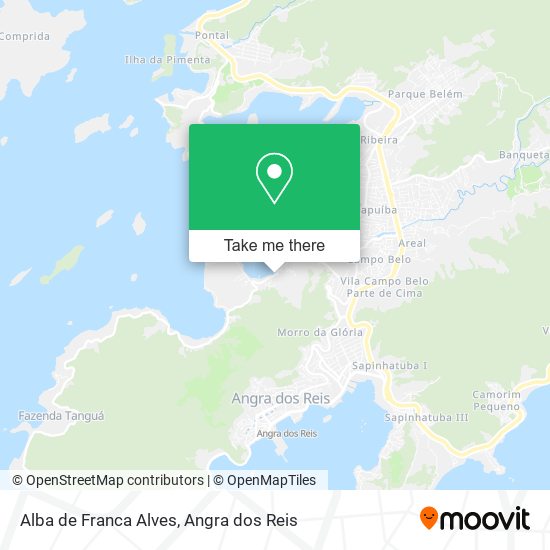 Alba de Franca Alves map
