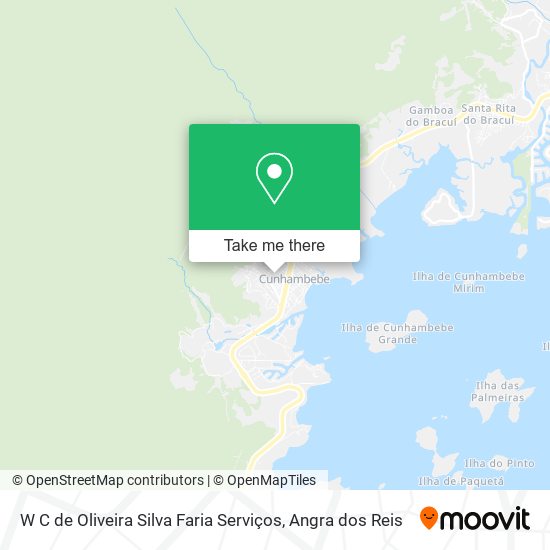 Mapa W C de Oliveira Silva Faria Serviços