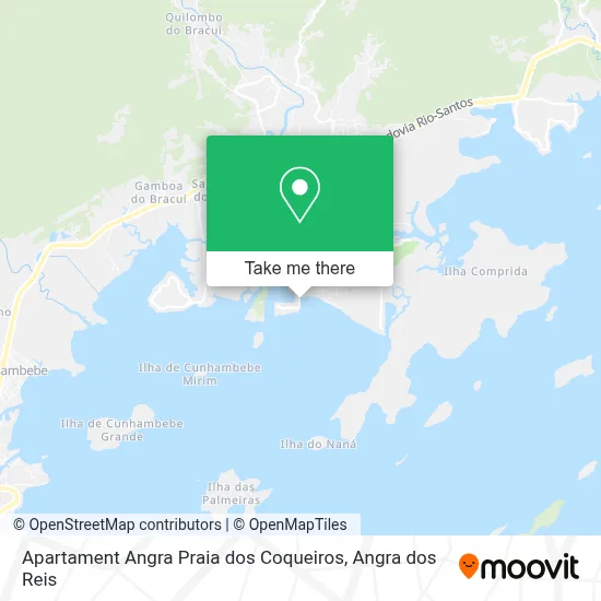 Apartament Angra Praia dos Coqueiros map