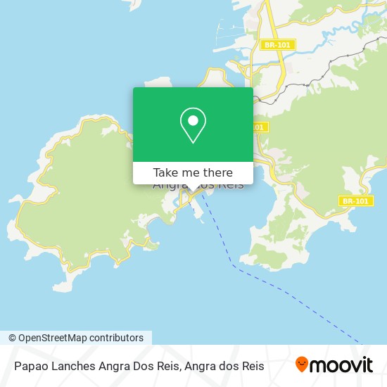 Mapa Papao Lanches Angra Dos Reis