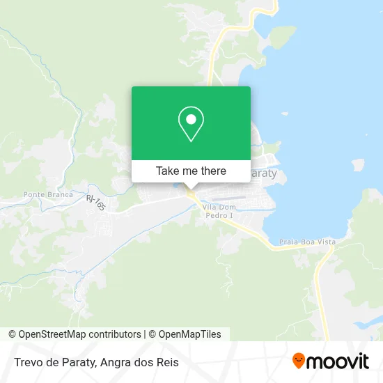 Trevo de Paraty map