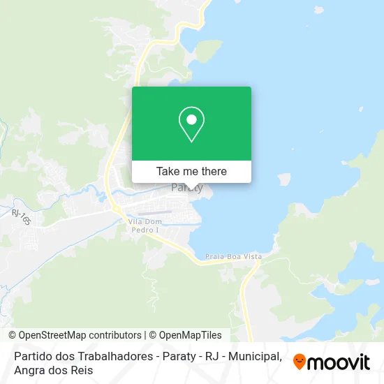 Partido dos Trabalhadores - Paraty - RJ - Municipal map