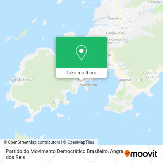 Partido do Movimento Democrático Brasileiro map