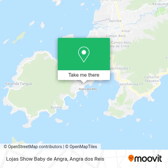 Lojas Show Baby de Angra map