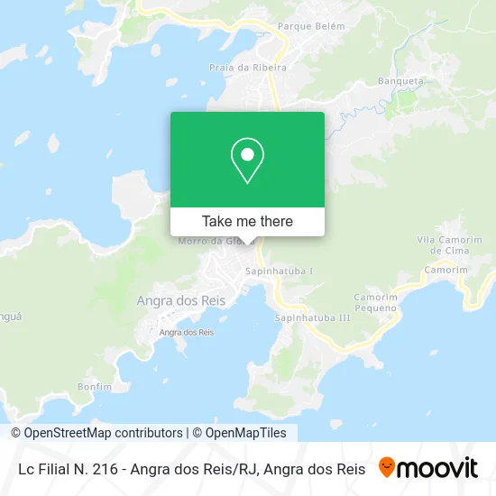 Lc Filial N. 216 - Angra dos Reis / RJ map