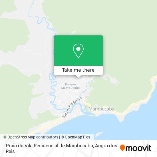 Praia da Vila Residencial de Mambucaba map