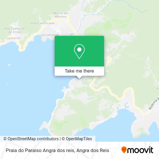 Praia do Paraiso Angra dos reis map