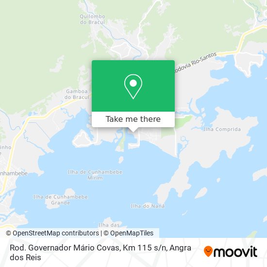 Mapa Rod. Governador Mário Covas, Km 115 s / n