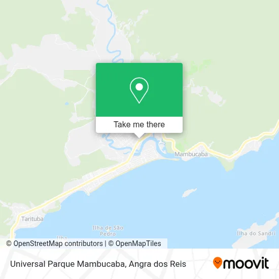 Universal Parque Mambucaba map