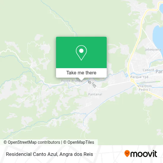 Residencial Canto Azul map