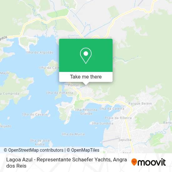 Lagoa Azul - Representante Schaefer Yachts map