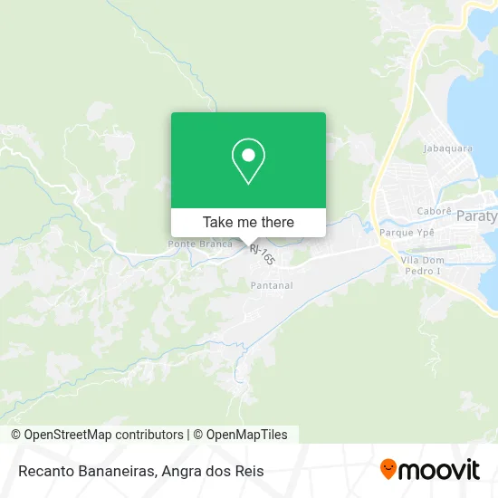 Recanto Bananeiras map