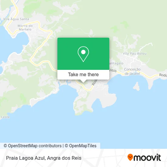 Praia Lagoa Azul map