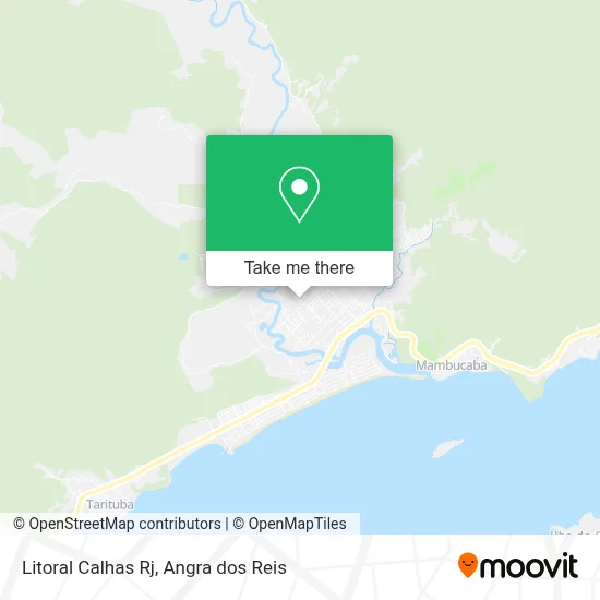 Litoral Calhas Rj map