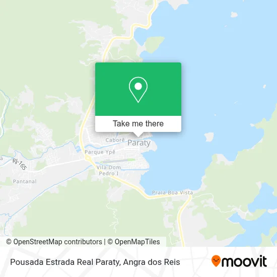 Pousada Estrada Real Paraty map