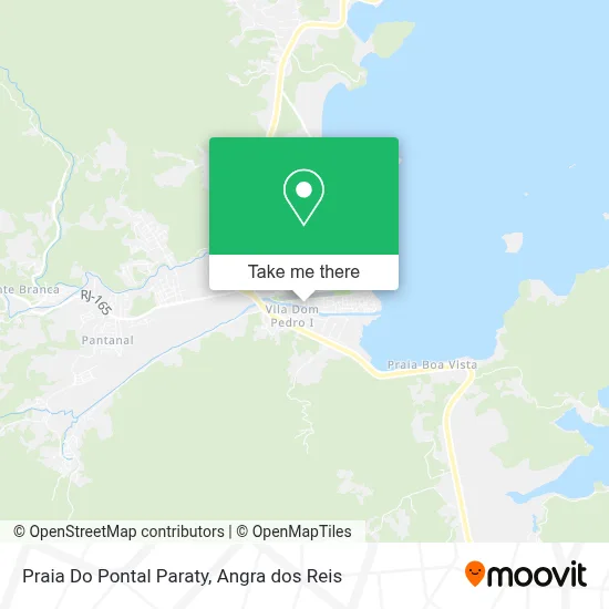 Praia Do Pontal Paraty map