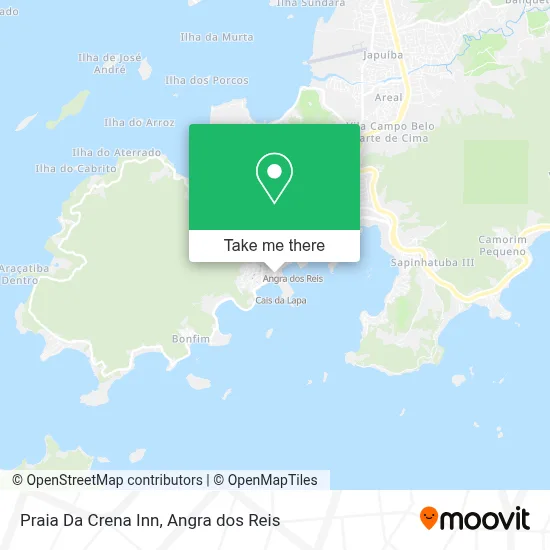 Praia Da Crena Inn map