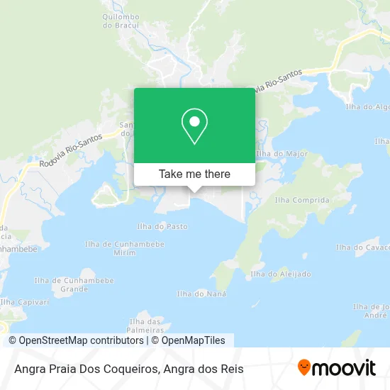Angra Praia Dos Coqueiros map