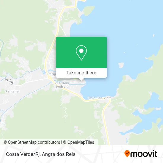Costa Verde/Rj map