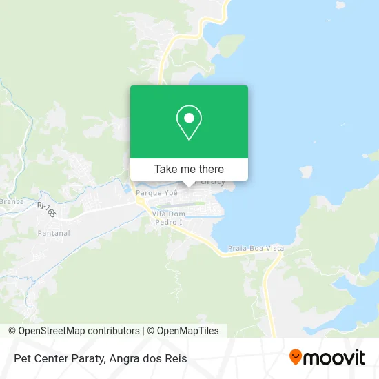 Pet Center Paraty map