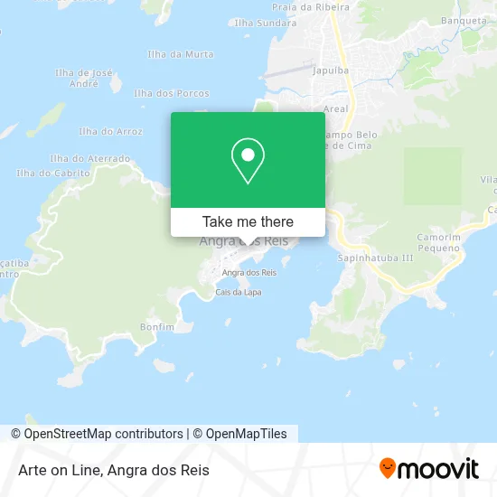 Arte on Line map