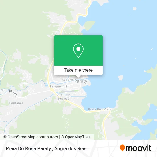 Praia Do Rosa Paraty. map