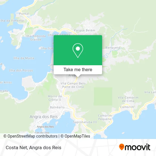 Costa Net map