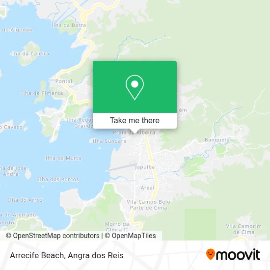 Arrecife Beach map