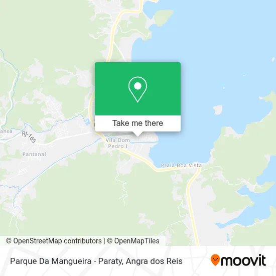 Parque Da Mangueira - Paraty map