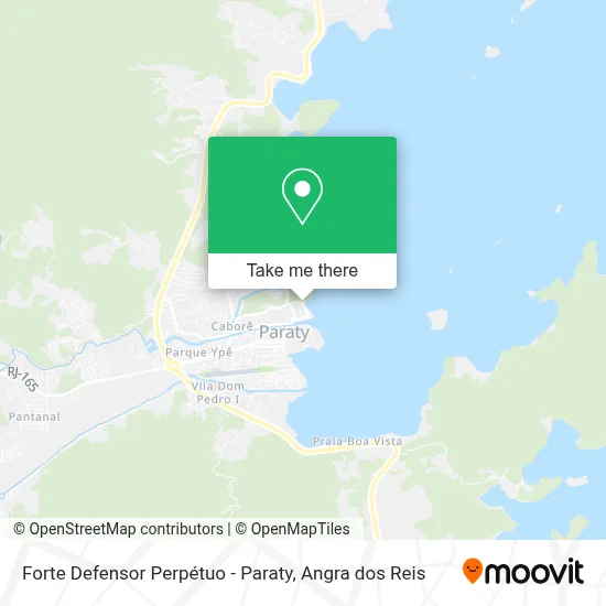 Forte Defensor Perpétuo - Paraty map