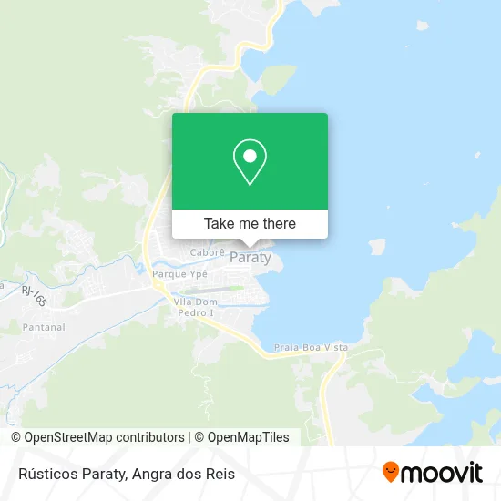 Rústicos Paraty map