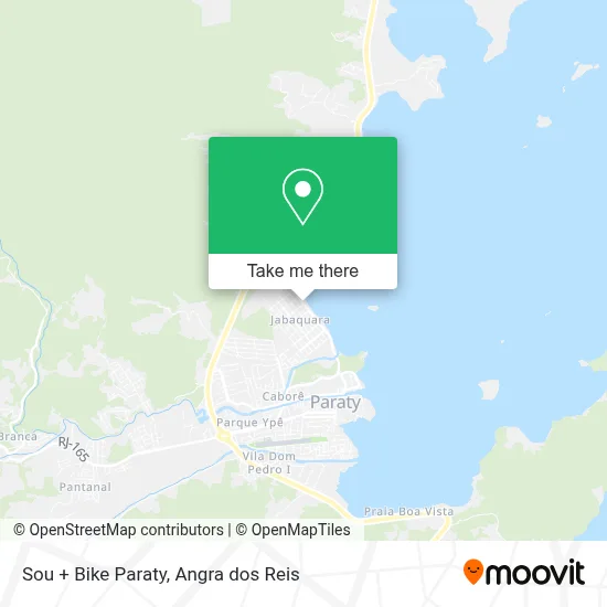 Sou + Bike Paraty map