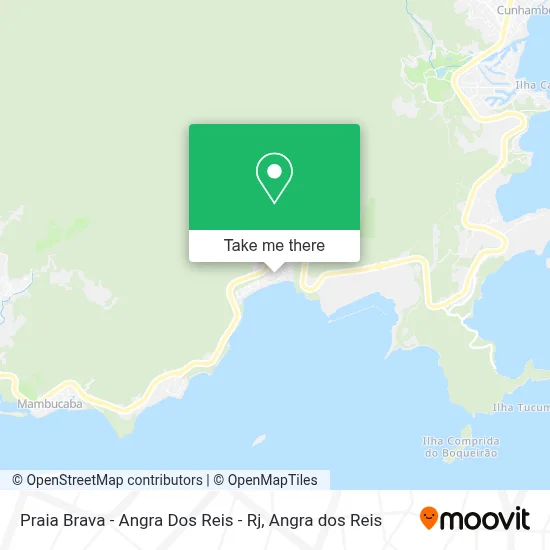 Praia Brava - Angra Dos Reis - Rj map