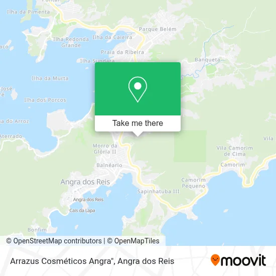 Arrazus Cosméticos Angra" map