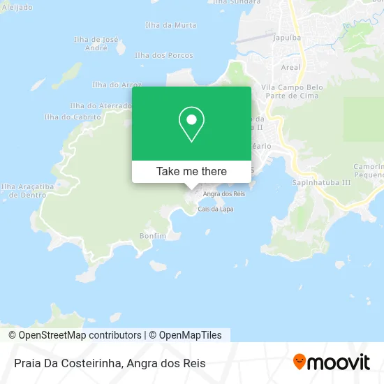 Praia Da Costeirinha map