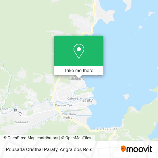 Pousada Cristhal Paraty map