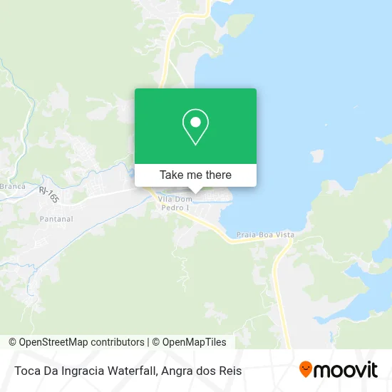 Toca Da Ingracia Waterfall map