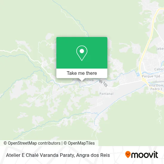 Atelier E Chalé Varanda Paraty map